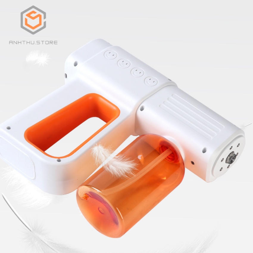 Súng Xịt Khử Khuẩn Cầm Tay K6 Công Nghệ Phun Nano Có 8 Đèn Tia UV Khử Trùng Hiệu Quả,Tặng Kính Chắn Giọt Bắn