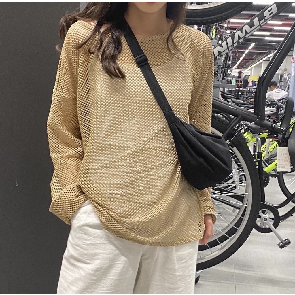 Áo Lưới Dài Tay Trendy &quot;Well-off longsleeves&quot; (tặng kèm áo hai dây)