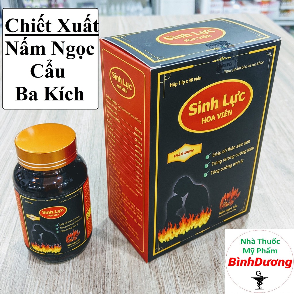 Tăng Cường Sinh Lý 💪 CHÍNH HÃNG 💪 Sinh Lực Hoa Viên chiết xuất Nấm Ngọc Cẩu, Ba Kích giúp bổ thận sinh tinh