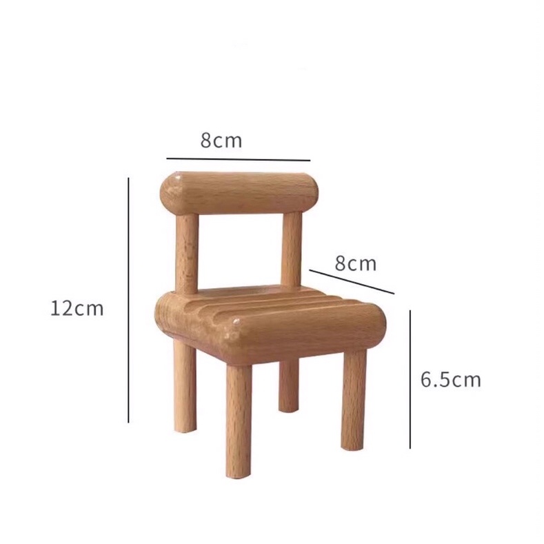 Giá Đỡ Điện Thoại Hình Chiếc Ghế Tiện Dụng , Chất Liệu Gỗ , Gọn Gàng , Xinh Xắn