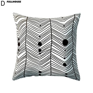 Vỏ gối vuông in họa tiết cách điệu trang nhã 45Cm X 45Cm