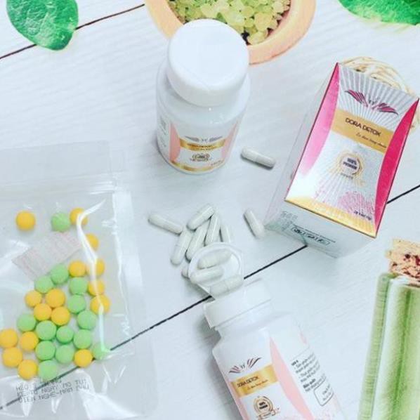 Viên Uống Giảm Cân DORA DETOX VIP Mwhite D.o.pro