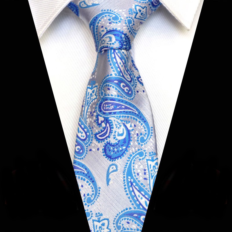 Cà Vạt Lụa In Hoa 8cm Thời Trang Cho Nam