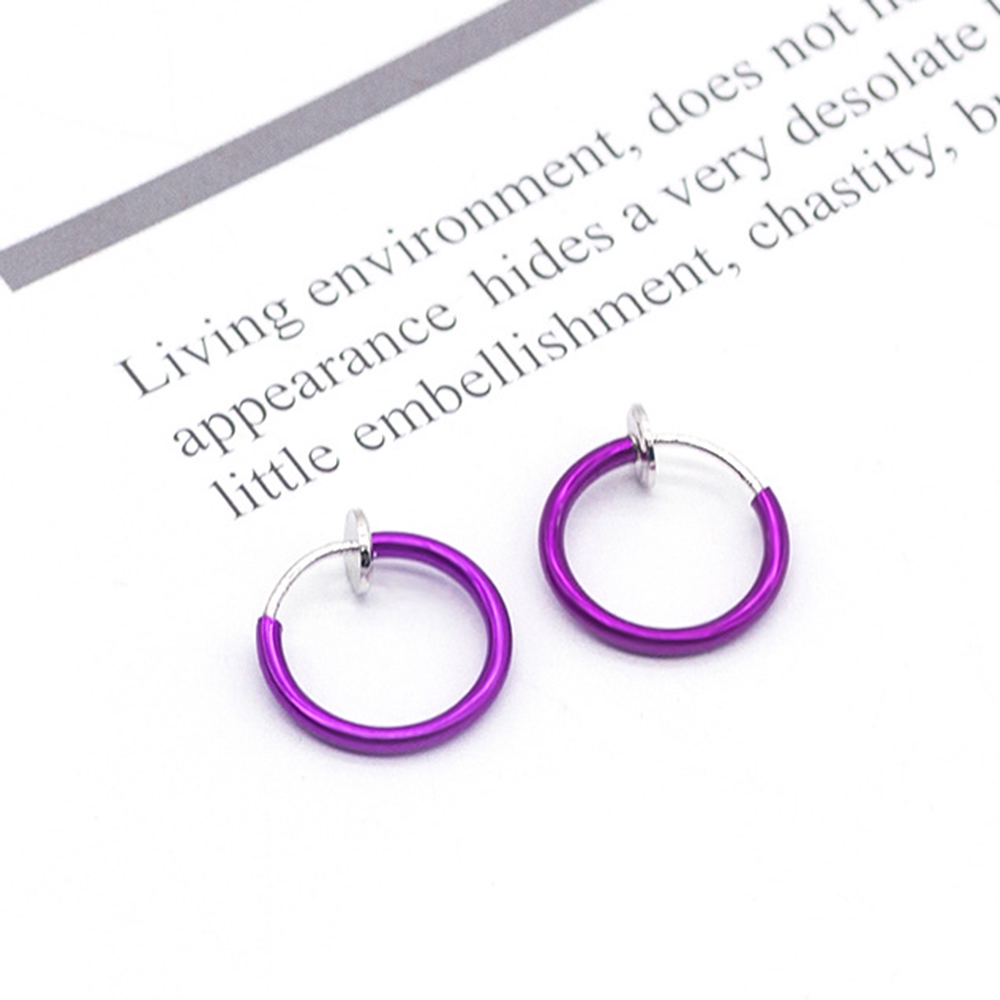 Set 2 khuyên tai/mũi/môi/cơ thể kiểu giả kẹp độc đáo