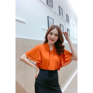 Áo sơ mi ngắn tay nơ cổ - 20Again