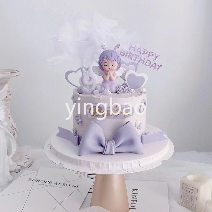 Búp Bê Nhựa Trang Trí Bánh Kem Hình Công Chúa Dễ Thương