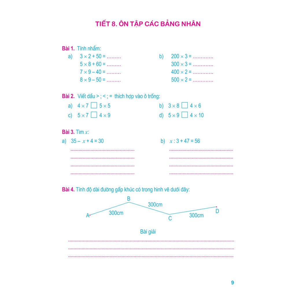 Sách: Vở Bài Tập Toán Nâng Cao Lớp 3 Quyển 1 | WebRaoVat - webraovat.net.vn