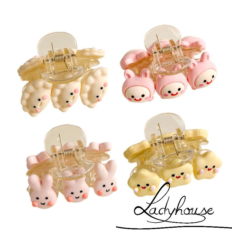 Kẹp tóc mini bằng nhựa họa tiết hoạt hình dễ thương cho nữ