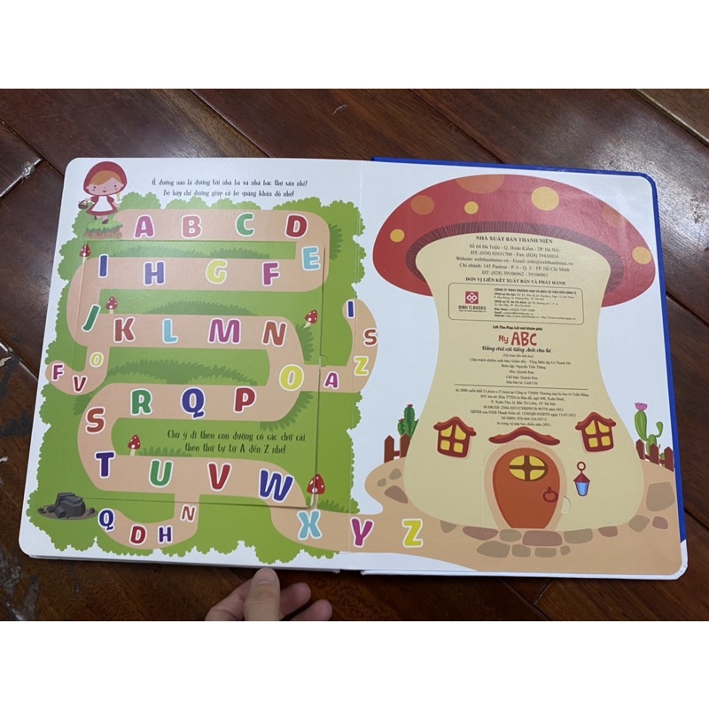 Sách-Lật mở khám phá - My ABC - Bảng chữ cái Tiếng Anh cho bé