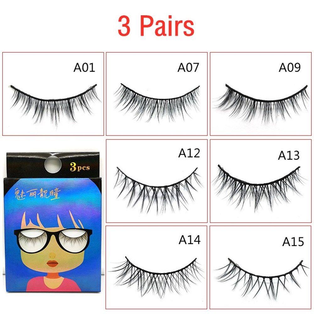 Set 3 Cặp Lông Mi Giả 5D Handmade Dài Tự Nhiên SUSANS