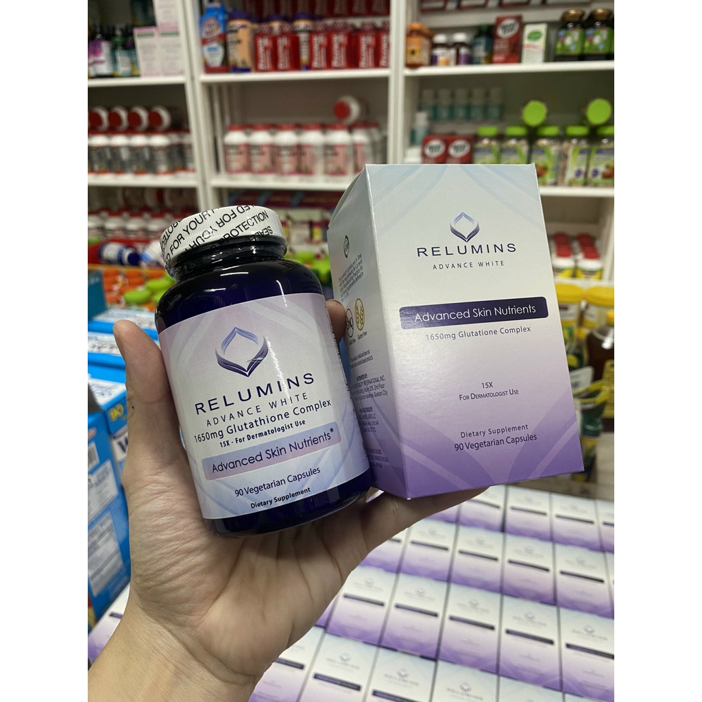Viên Uống Trắng Da Relumins Advance White Glutathione Complex (1650mg x 90 Viên)