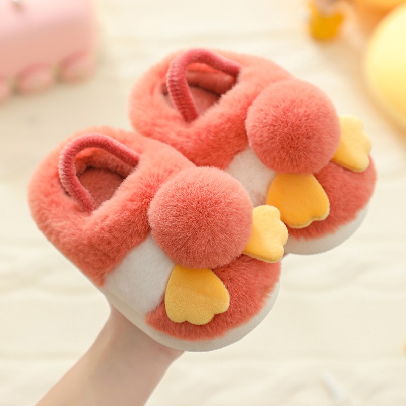 Dép Bông Đi Trong Nhà Cho Bé Yêu Hình Gà Con Đáng Yêu Từ 1-3 Tuổi Nhà Bạn Có Quai Sau