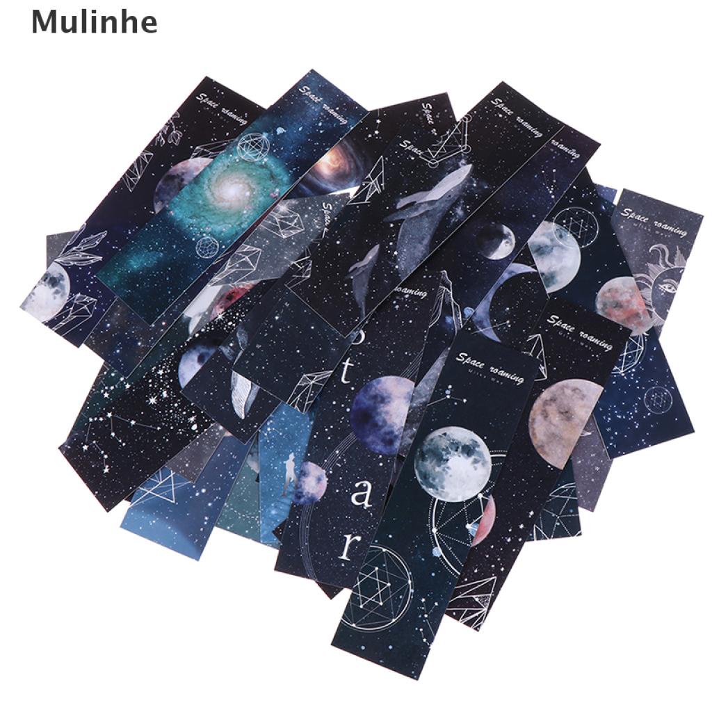 Mulinhe 30pcs/lot Roaming space Paper bookmarks stationery book holder message card VN