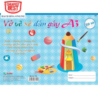 Vở vẽ xé KLONG A3; MS: 712