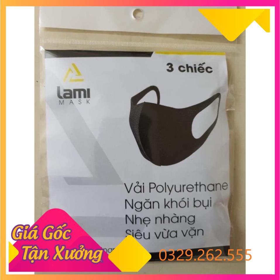 (Siêu Sale)  Gói 3 Khẩu trang Lami Mask khẩu trang Sina hàng Việt Nam