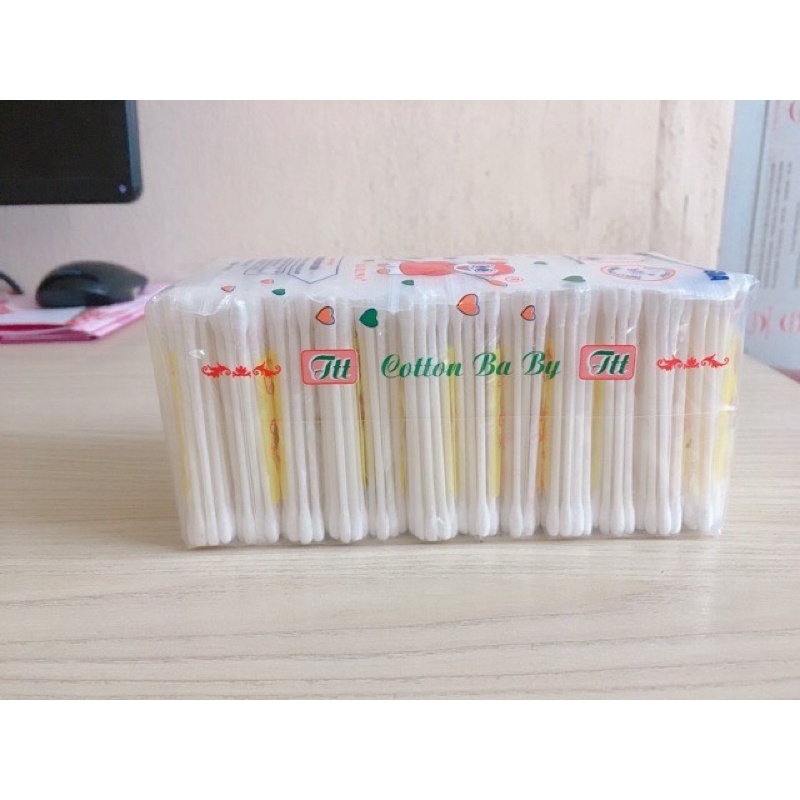 Bông vệ sinh tai mũi trẻ em Softana BZ8 dạng túi zip Lố 12 túi