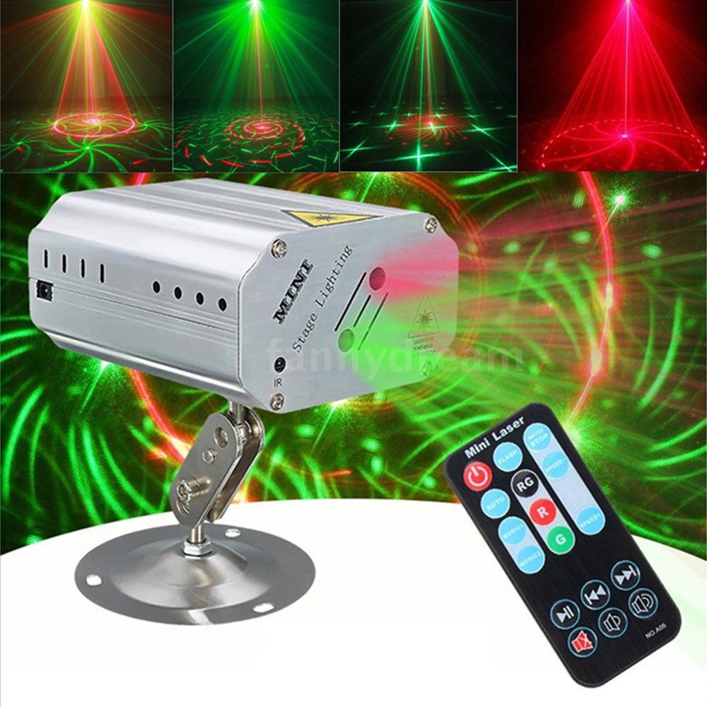Đèn Laser trang trí sân khấu có điều khiển từ xa nháy theo nhạc, đèn laze trang trí nhà có điều khiển