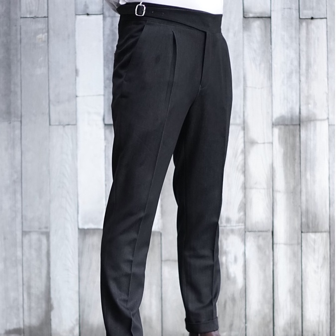 Quần Tây nam, quần âu nam ống xuông vải denim cao cấp co giãn phong cách công sở Sartorial thương hiệu TONKIN