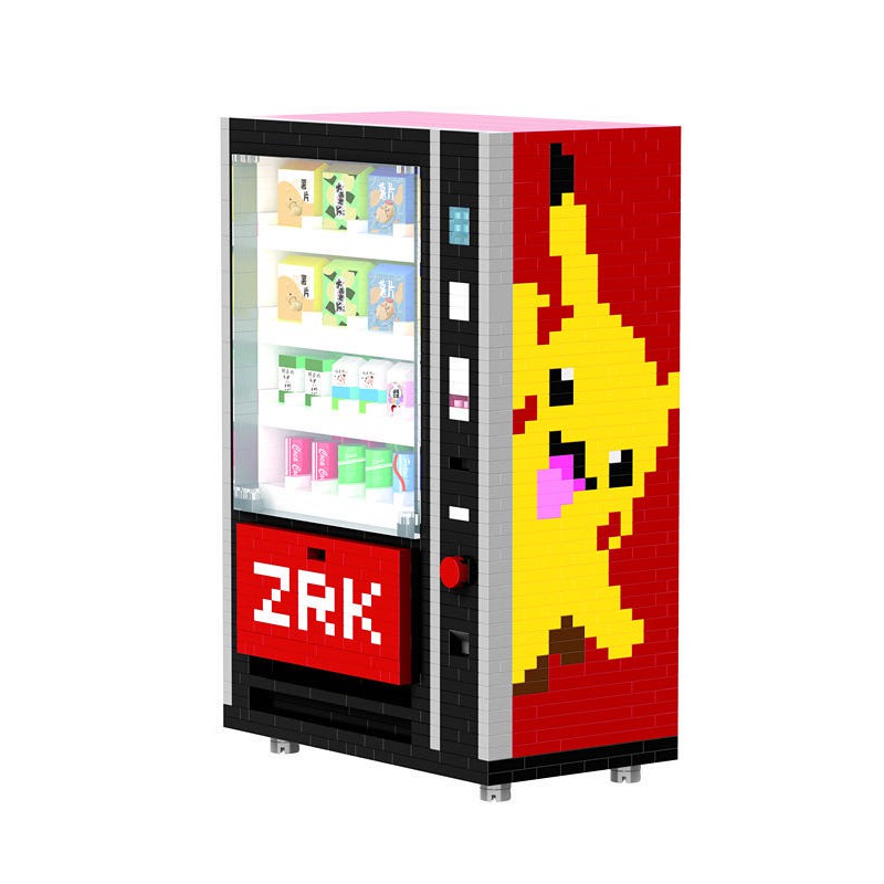 Bộ Đồ Chơi Lắp Ráp Máy Chơi Game Cầm Tay Pikachu Vui Nhộn Cho Bé