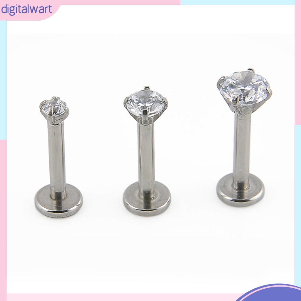 1 khuyên mũi đính kim cương giả cho nam nữ