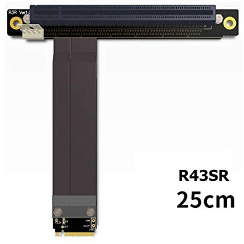 Cáp Mở Rộng R43Sr M.2 Ngff Nvme Key M Sang Pcie X16 16x Pci-E Cho M.2 2230 2242 2260 2280