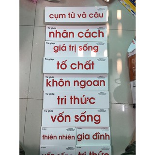 Combo thẻ flashcard bộ nhập tâm