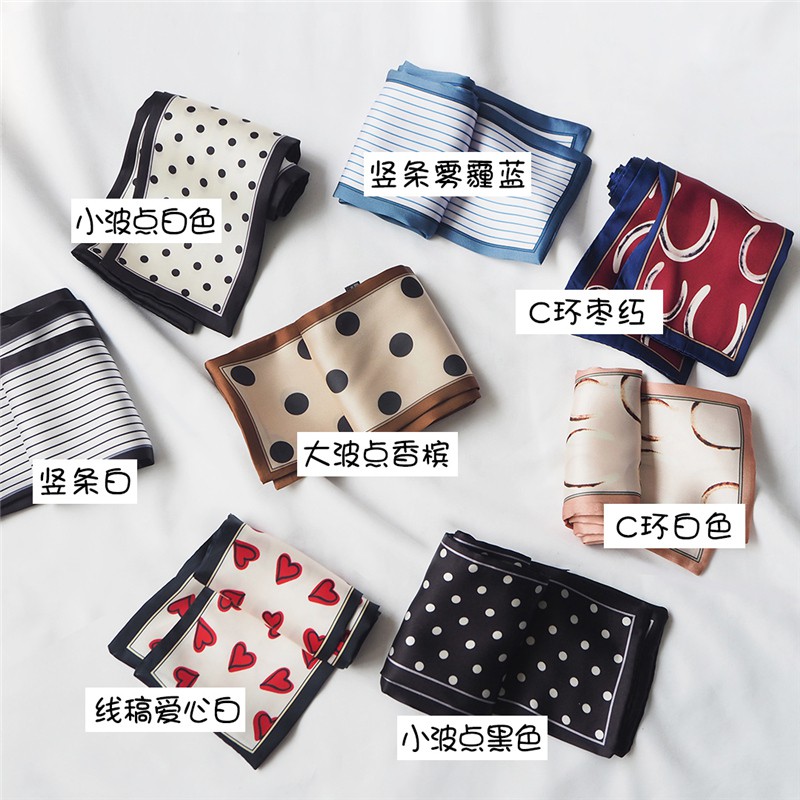Khăn Lụa Quàng Cổ Phong Cách Retro Dành Cho Nữ