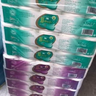 Giấy vệ sinh Hà Nội loại đẹp không lõi 10 cuộn , loại 3 lớp mềm,dai