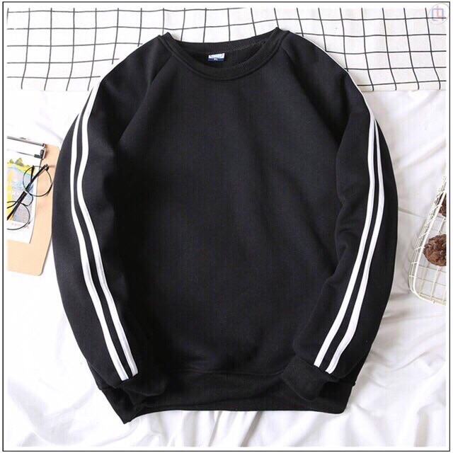 ÁO NỈ SWEATER 2 SỌC HOT HIT