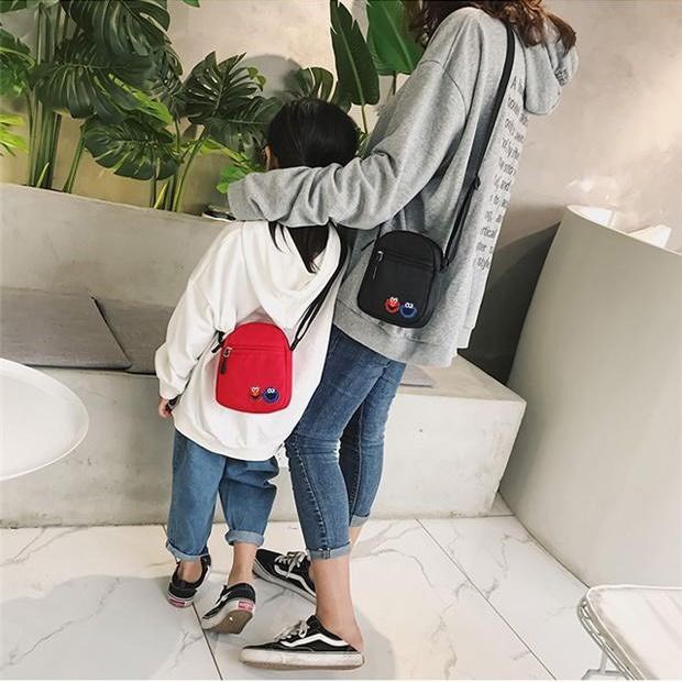 túi đeo chéo unisex chất vải dù 2 lớp