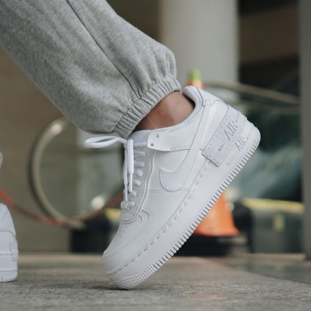 [CHÍNH HÃNG] Giày thể thao NIKE AIR FORCE 1 SHADOW ALL WHITE