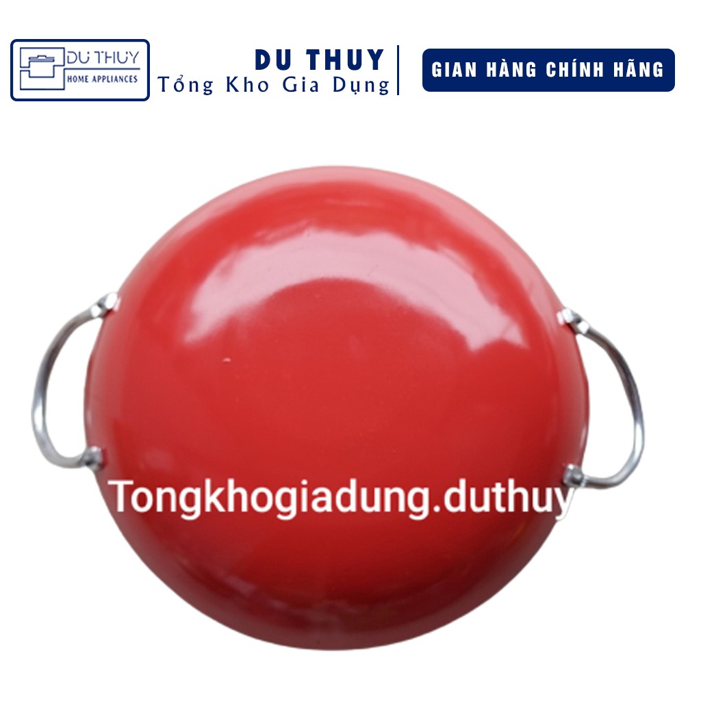 Chảo chống dính 2 quai, lòng sâu Goal (32-44 cm) hợp kim nhôm nguyên chất nhiều kích thước, nấu ăn nhanh chóng tiện lợi