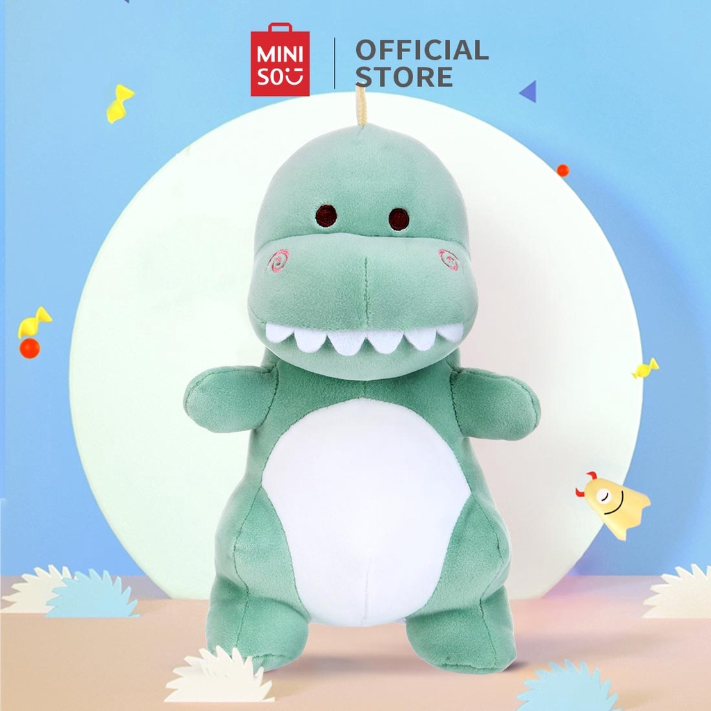 Thú nhồi bông cao cấp tạo hình khủng long hồng ngộ nghĩnh Miniso