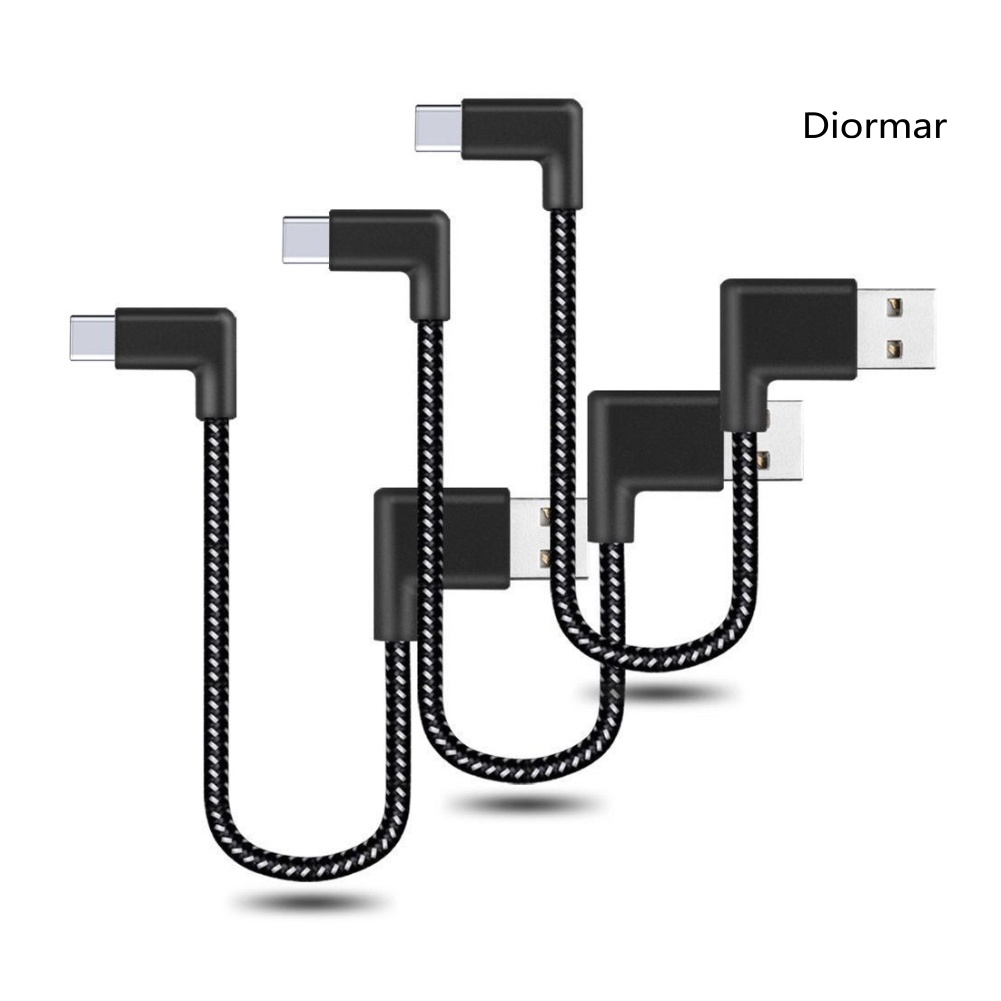 Dây Cáp Sạc Truyền Dữ Liệu Type-C Sang Usb 90 Độ 0.2 / 1 / 2m 2.4a Cho Điện Thoại / Máy Tính Bảng