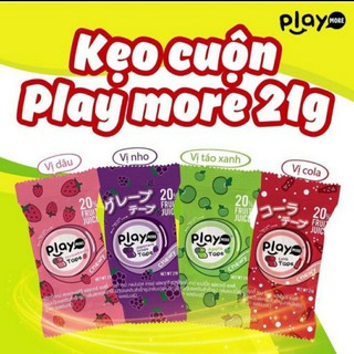 kẹo dẻo cuộn playmore thailand 21gr đủ vị