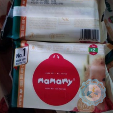 GÓI 30 TỜ KHĂN ƯỚT MAMAMY (KHÔNG MÙI) - (katydang)