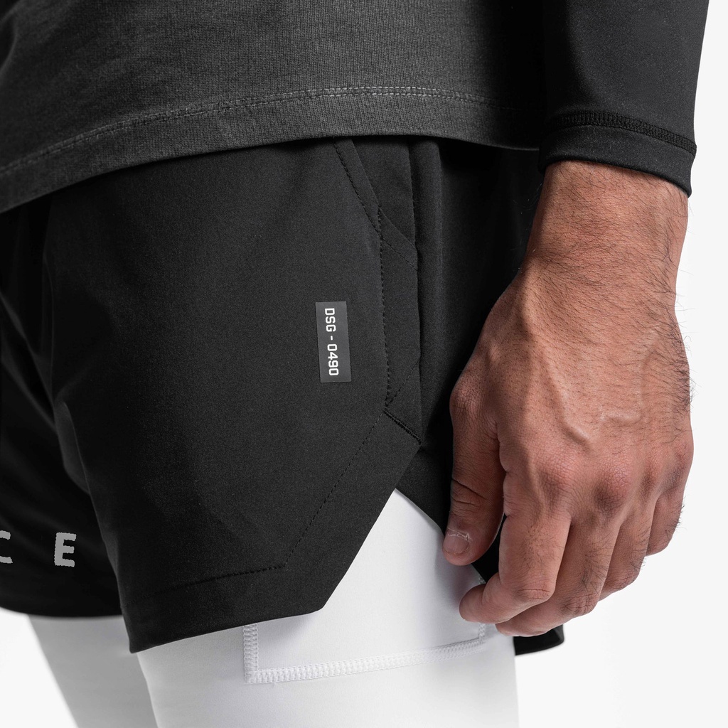 [GYMen]  Quần short thể thao nam, quần short túi, hai lớp thoáng khí nhanh khô, phong cách Âu Mỹ, quần chạy bộ thể thao, quần bóng rổ giải trí, phù hợp cho các hoạt động ngoài trời