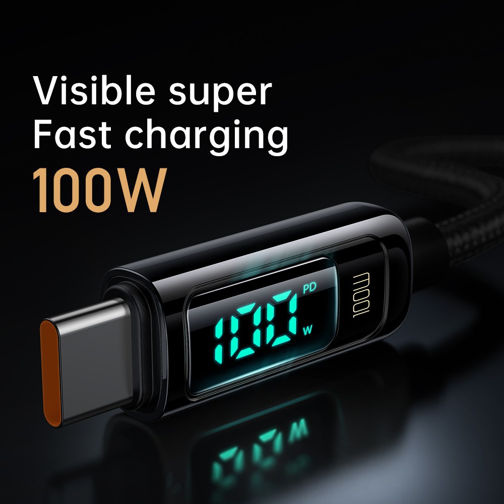 Mcdodo CA-882 PD 100W Cáp USB C to Type C cho MacBook Máy tính bảng Chuyển mạch điện thoại sạc nhanh Xiaomi Samsung 5A Dây dữ liệu điện thoại hiển thị kỹ thuật số