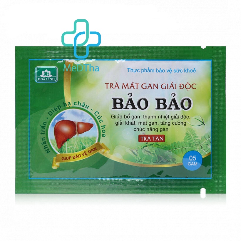 Trà Bảo Bảo - Thanh nhiệt, mát gan, giải độc, tăng cường chức năng gan Dược phẩm Hoa Linh [Chính hãng]
