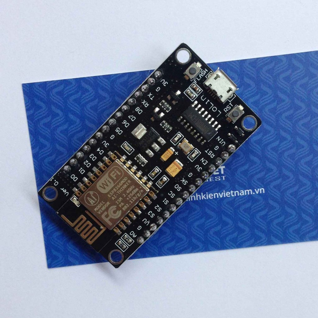 Module Arduino ESP8266 NodeMcu Lua WIFI V3 giao tiếp USB CH340 - B6H3