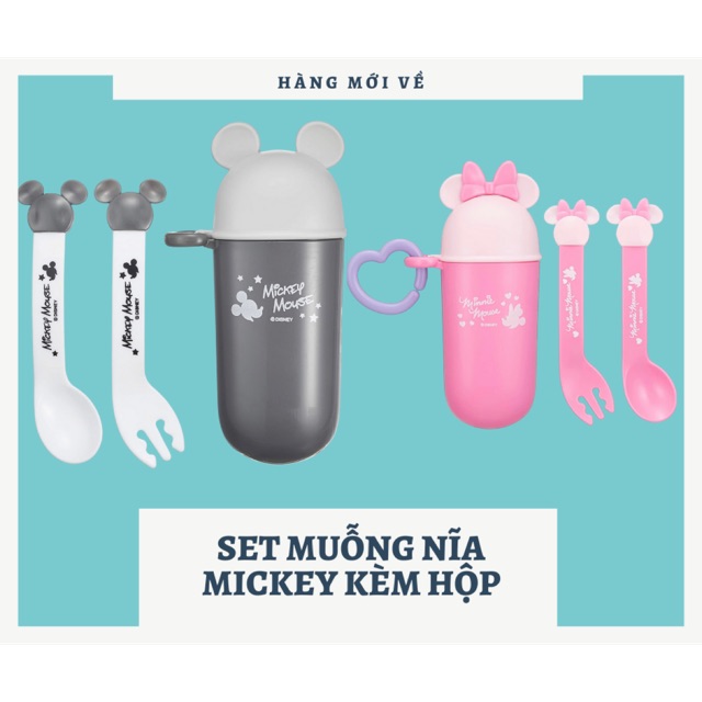 Bộ muỗng đũa kèm hộp, hàng nội địa Nhật