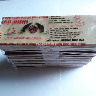 Keo dính chuột loại siêu dính xịn giá sỉ 10 tấm hiệu Á Đông Bình Chánh chính hãng
