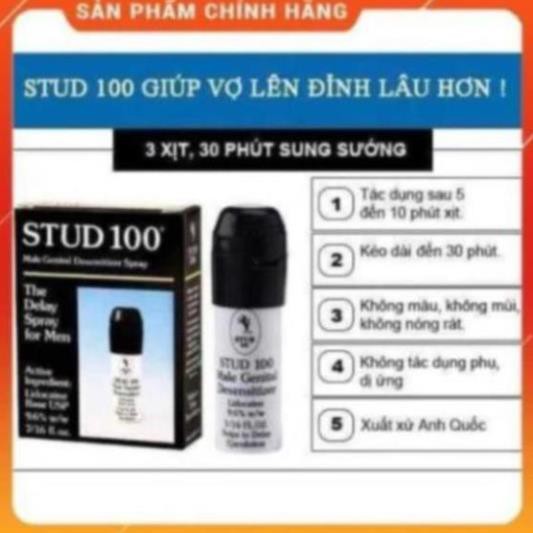 stud 100 chai xịt lạnh kéo dài thời gian