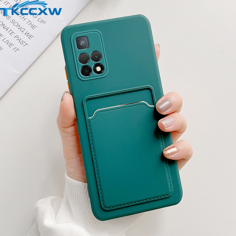 Ốp Điện Thoại Silicon TPU Mềm Mỏng Tích Hợp Ví Đựng Thẻ Cho Xiaomi Redmi Note 11S 11 Pro