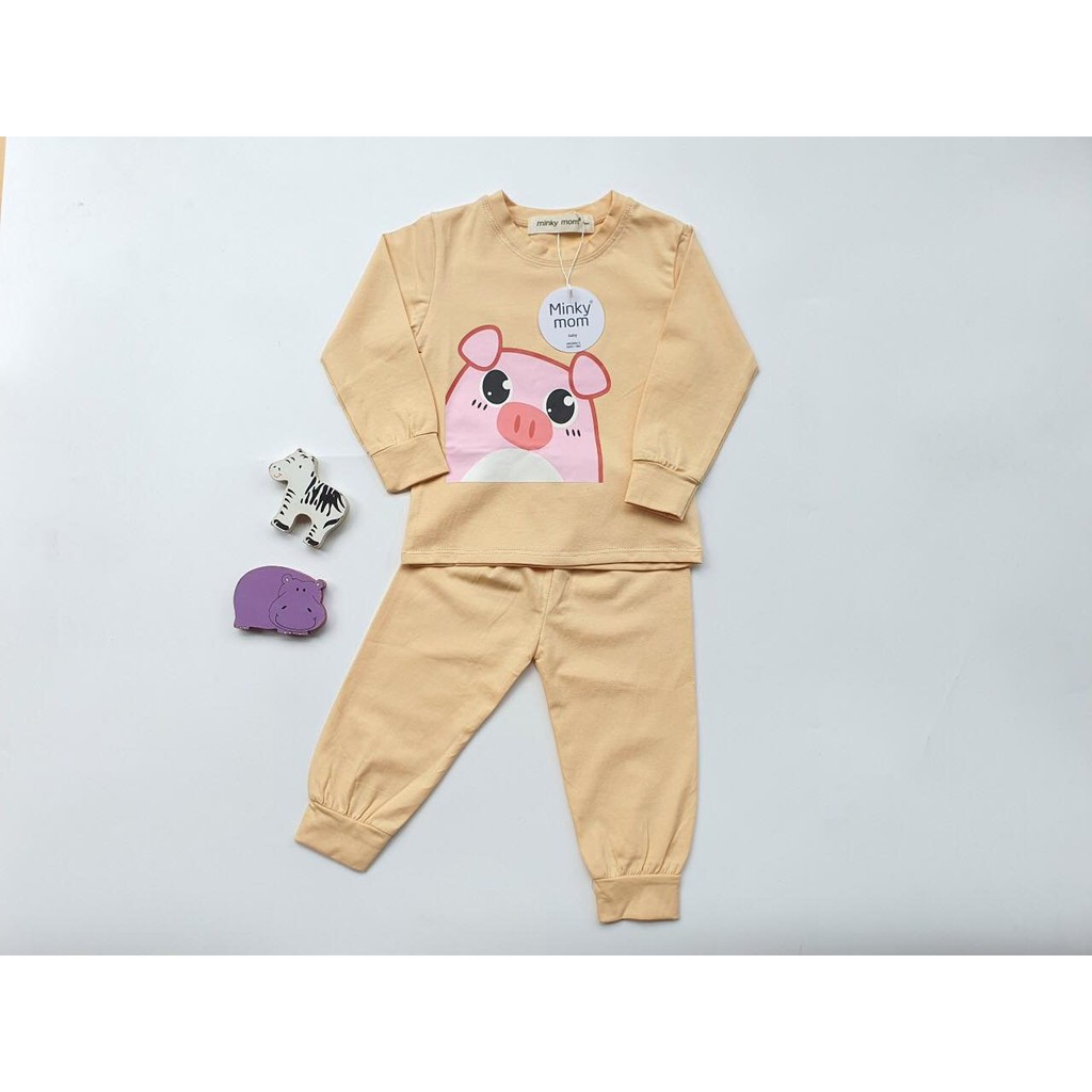 Bộ Minky Mom Dài Tay FREE SHIP FULL SIZE 70-120CM(5-19kg) COTTON Hàng Chuẩn Hoạ Tiết Dể Thương Cho Bé Gái Bé Trai, Đ