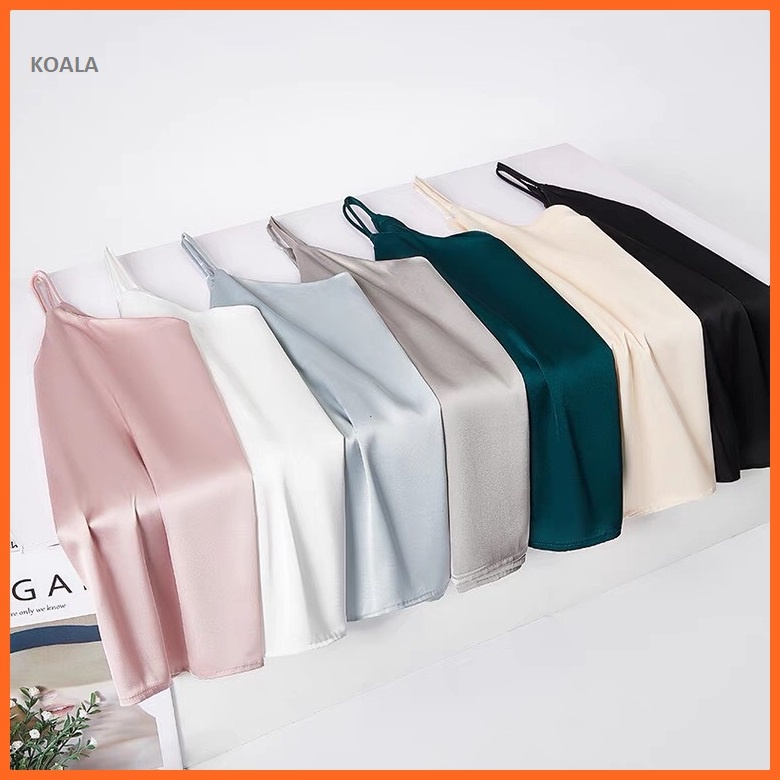 Áo 2 dây lụa hàn cao cấp KOALA, áo lụa 2 dây nữ đẹp cổ V siêu đẹp- HD05 | BigBuy360 - bigbuy360.vn