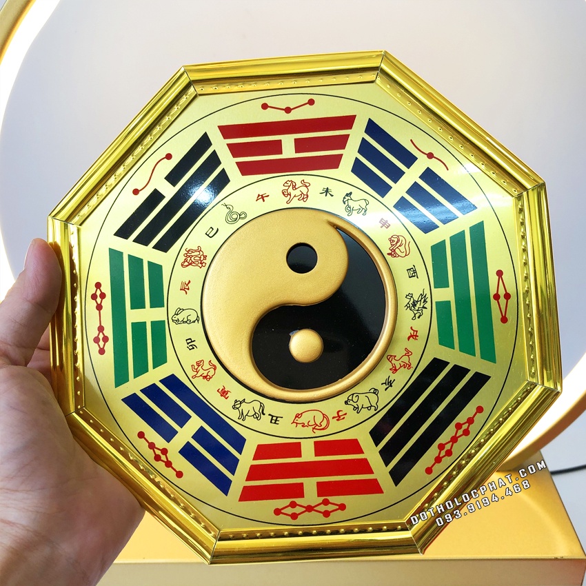 Gương Bát Quái Âm Dương Phong Thủy Trấn Sát Trừ Tà