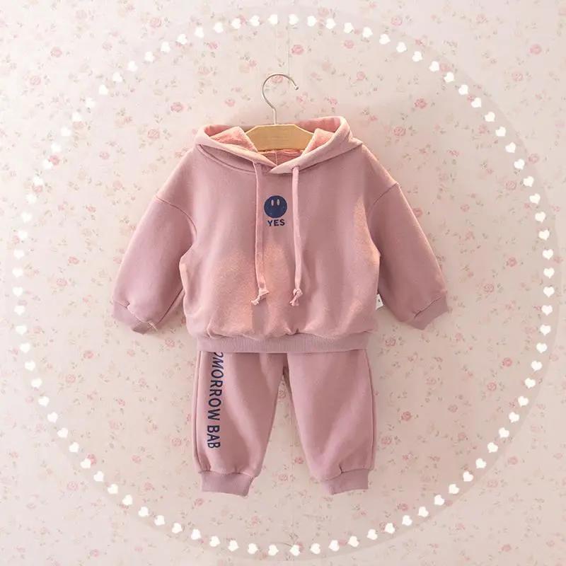 Set Đồ Thể Thao Gồm Áo Sweater Dày Dặn Và Quần Dài Phong Cách Hàn Quốc Thời Trang Mùa Thu Mới Cho Bé Gái 1-5 Tuổi