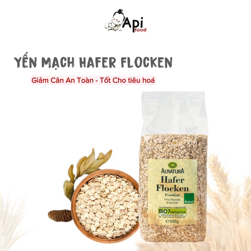 Yến Mạch Đức Hafer Flocken Alnatura 500gr