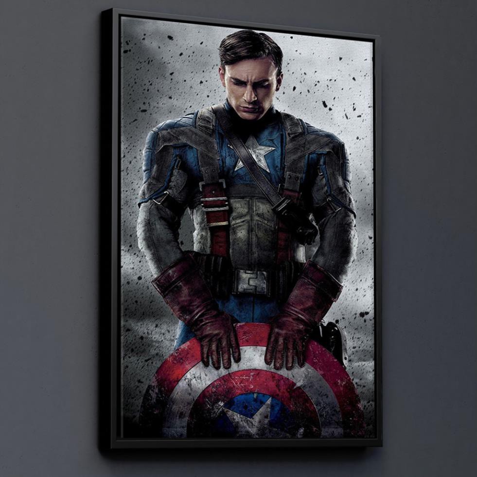 TRANH CANVAS SIÊU ANH HÙNG MARVEL treo tường in theo yêu cầu - CAPTAIN AMERICA 3